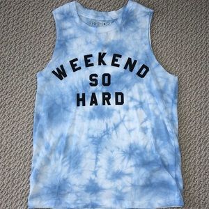 weekend so hard tank top